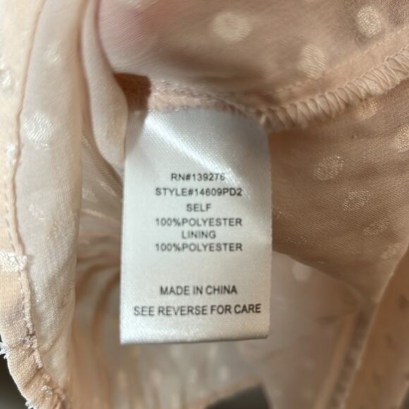 Daniel Rainn Sheer Polka Dot Blouse Small - Picture 6 of 6